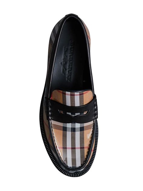 burberry vintage check penny loafers|Burberry Vintage Check.